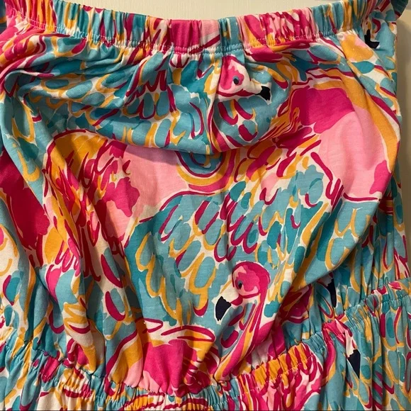Lilly Pulitzer flamingo 🦩 Marlisa maxi dress in peel and eat - Picture 5 of 14